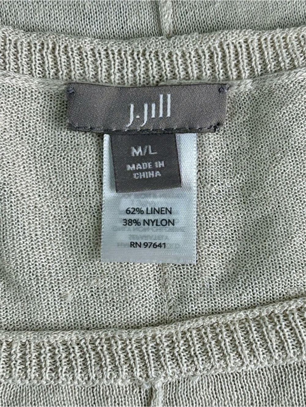 J Jill Sweater M/L Ivory Lightweight Oversized Tunic Dolman Sleeve Soft Knit Top - Picture 6 of 7